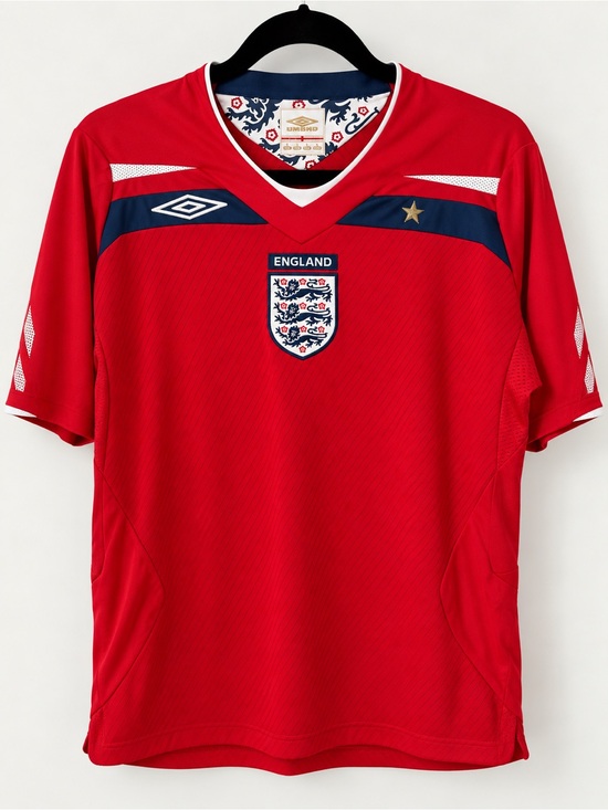 Umbro Other - Umbro England 2008 Away Soccer Jersey Red Three Lions Men’s Large